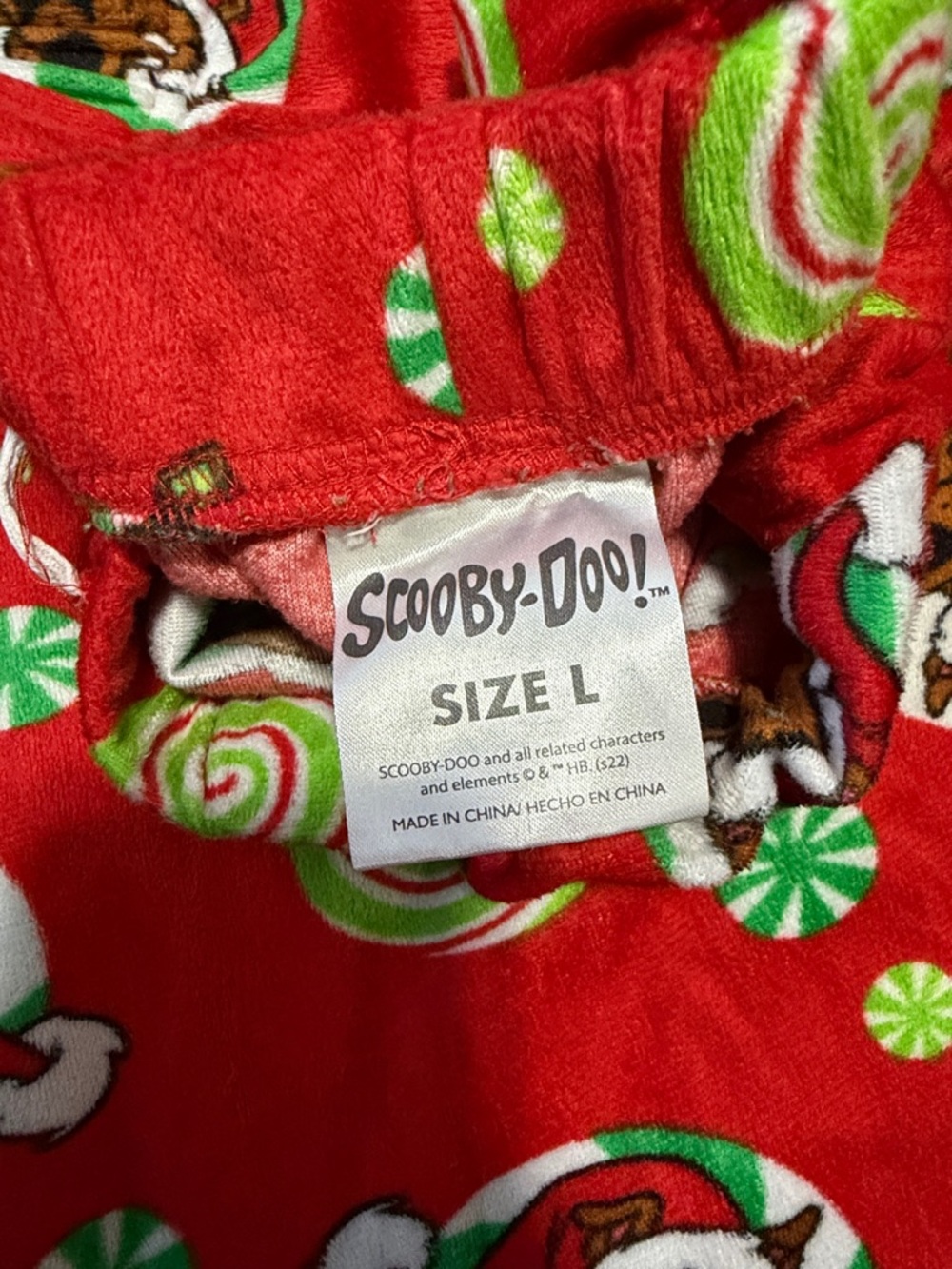 Men's Red Holiday-Print Fleece Jogger Pants - Picture 3 of 3